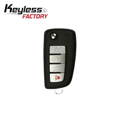 2002-2017 Nissan Infiniti / 4-Button Flip Key / NI04 / NEW STYLE / KBRASTU15 / (RFK-NI04) - UHS Hardware