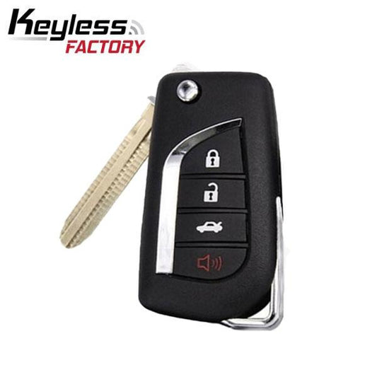 Toyota 2004-2010 / 4-Button Flip Key NEW STYLE / GQ43VT20T (67 Chip) / (RFK-TOY-20T-4) - UHS Hardware