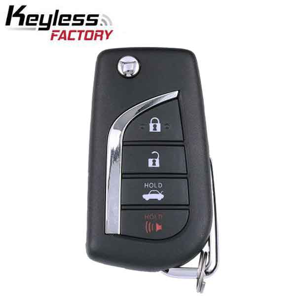 2012-2014 Toyota Camry / 4-Button Remote Flip Key / PN:/ HYQ12BFB (G CHIP) (RFK-TOY-BDM-G4A) - UHS Hardware