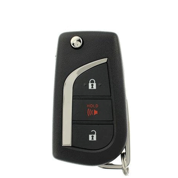 2017-2018 Toyota Corolla  / 3-Button Remote Flip Key / PN: 89070-12C20 / HYQ12BFB (H CHIP) (AFTERMARKET) - UHS Hardware
