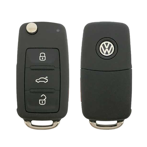 2010-2016 Volkswagen / 4-Button Flip Key / PN: 5K0837202AK / NBG010206T / HU66 / KESSY (OEM) - UHS Hardware