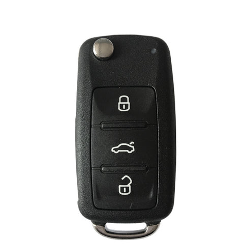 2012-2018 Volkswagen / 4-Button Flip Key / PN: 5KO837202AD  / NBGFS93N (MQB) (RFK-VW-93QB) - UHS Hardware