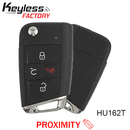 2018-2020 Volkswagen / 4-Button Flip Key / PN: 5G6 959 752 BM / NBGFS125C1 / HU162T / KESSY (AFTERMARKET) - UHS Hardware
