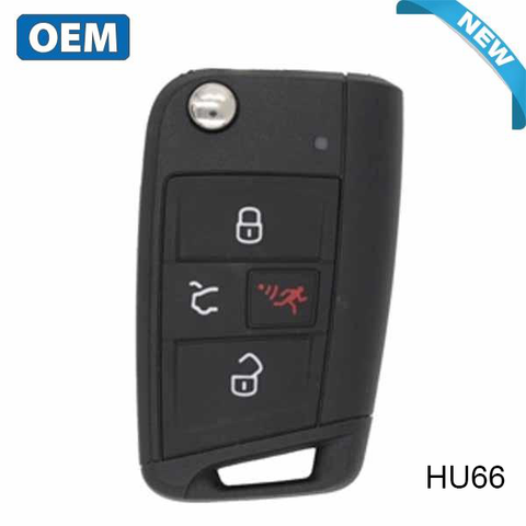 2015-2019 Volkswagen Golf GTI / 4-Button Remote Flip Key / PN: 5G0 959 752 BD / NBGFS12A01 / MQB (OEM) - UHS Hardware