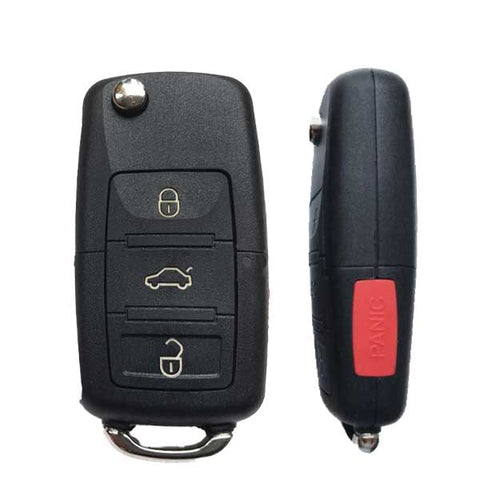 1998-2001 Volkswagen / 4-Button Flip Key / 1J0959753H / NBG735868 (OEM Refurb) - UHS Hardware