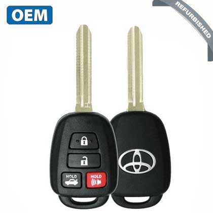 2014-2019 Toyota Camry Corolla / 4-Button Remote Head Key / PN: 89070-02A50 / HYQ12BDP (CANADIAN VEHICLES) (OEM REFURB) - UHS Hardware