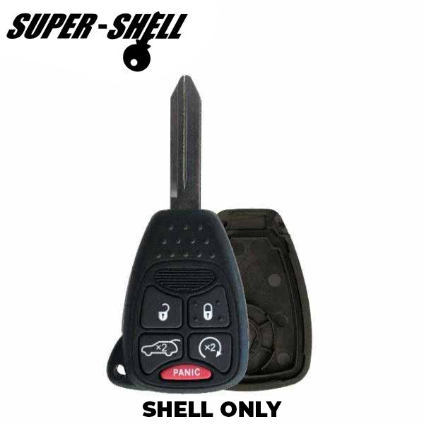 2006-2014 Chrysler / Jeep / Dodge  / 5-Button Remote Head Key SHELL / OHT692427AA (RHS-CHY-085) - UHS Hardware