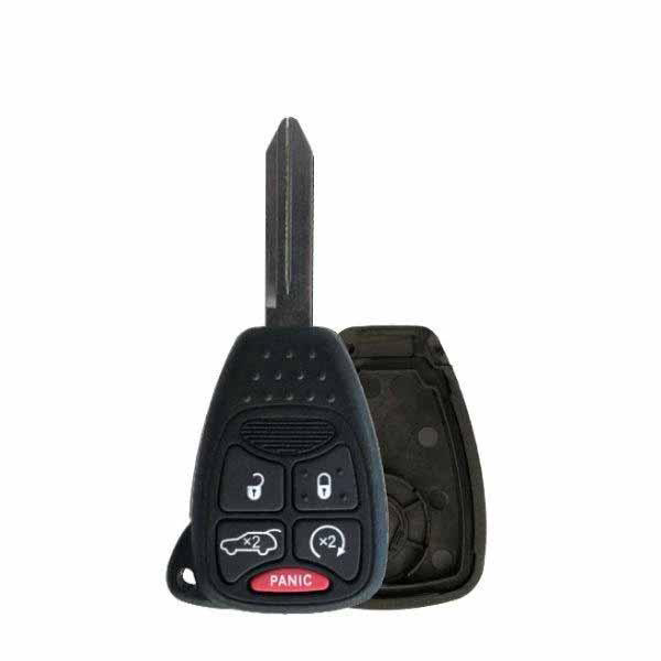 2006-2014 Chrysler / Jeep / Dodge  / 5-Button Remote Head Key SHELL / OHT692427AA (RHS-CHY-085) - UHS Hardware