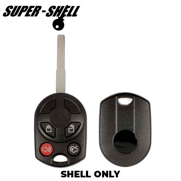 2011-2019 Ford / 4-Button HS Remote Head Key Shell / HU101 / OUCD6000022 (RHS-FD-068) - UHS Hardware
