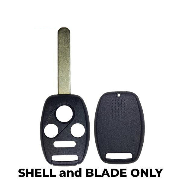 2006-2014 Honda Acura / 4-Button Remote Head Key SHELL / HO01 / MLBHLIK-1T, KR55WK49308, N5F-S0084A (RHS-HON-1061-4) - UHS Hardware