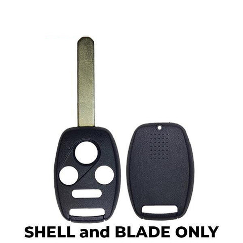 2006-2014 Honda Acura / 4-Button Remote Head Key SHELL / HO01 / MLBHLIK-1T, KR55WK49308, N5F-S0084A (RHS-HON-1061-4) - UHS Hardware