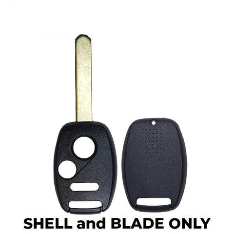 2006-2013 Honda / 3-Button Remote Head Key SHELL / HO01 / MLBHLIK-1T, N5F-S0084A (RHS-HON-1060-3) - UHS Hardware