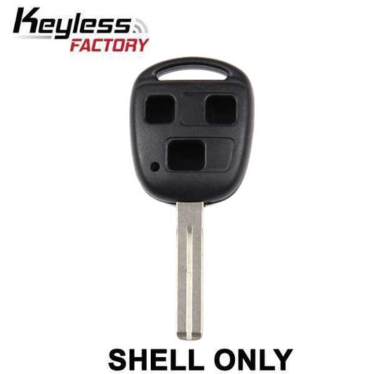 1998-2008 Lexus / 3-Button Remote Head SHELL / Short Blade TOY48 for HYQ12BBT / HYQ1512V (RHS-LEX-1) - UHS Hardware
