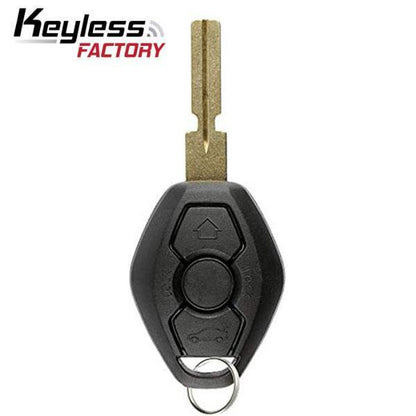 2000-2003 BMW 5 6 7 Z3 Series / 3-Button Remote Head Key / LX8FZV / 4 Track EWS (RK-BMW-EWS2) - UHS Hardware