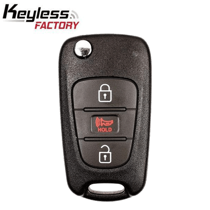 2012-2013 Kia Rio / 3-Button Flip Key / PN: 95430-1W020 / TQ8-RKE-3F02 (AFTERMARKET) - UHS Hardware