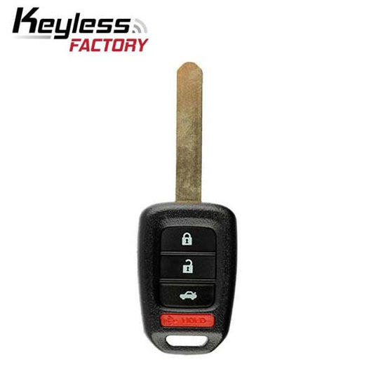2016-2020 Honda Accord Civic / 4-Button Remote Head Key / MLBHLIK6-1TA (G Chip) (RK-HON-1TA-4) - UHS Hardware