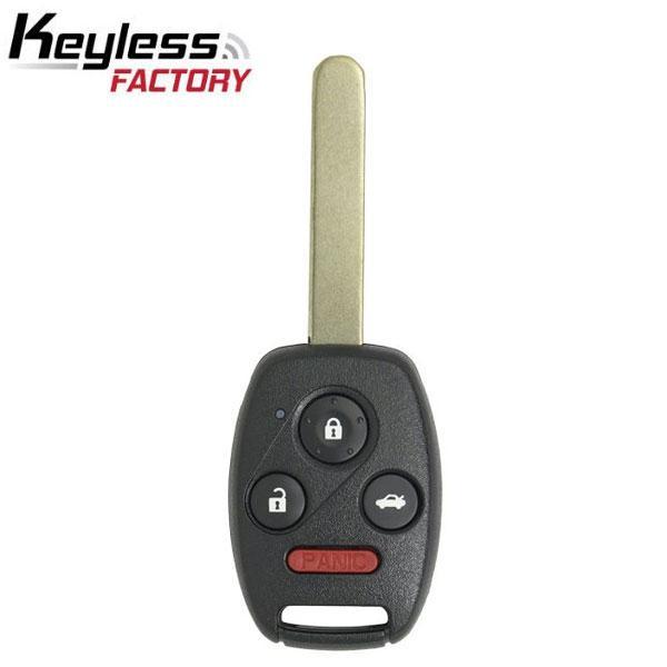 Replacement Key Fob Shell For 2003-2008 Honda Accord - Black Case, OUCG8D-380H-A Compatible