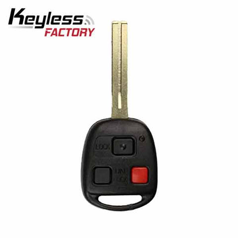 1998-2005 Lexus / 3-Button Remote Head Key / HYQ1512V /  4C Chip / Long Blade (RK-LEX-1512-D) - UHS Hardware