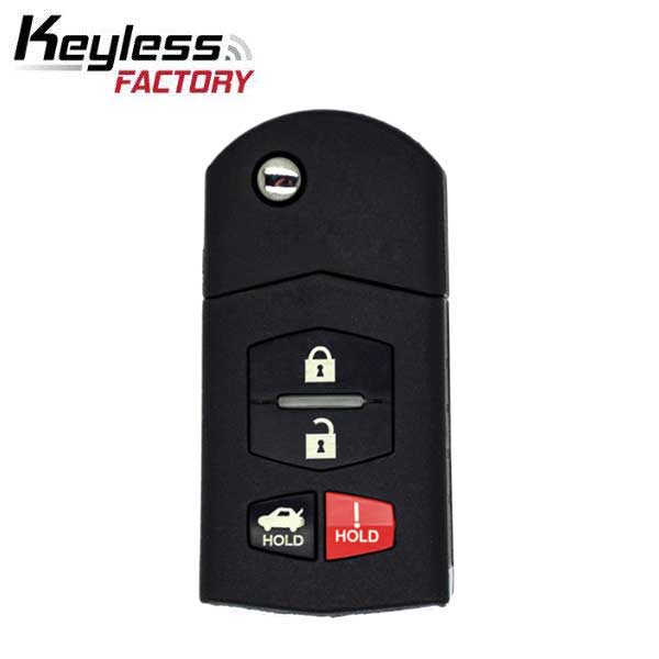 2004-2011 Mazda 6 / RX8 / 4-Button Flip-Key / PN: GP7A-67-5RYB / KPU41788 (RK-MZ-KPU-4) - UHS Hardware