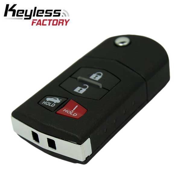 2004-2011 Mazda 6 / RX8 / 4-Button Flip-Key / PN: GP7A-67-5RYB / KPU41788 (RK-MZ-KPU-4) - UHS Hardware