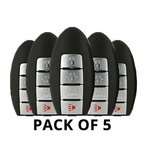 5 x 2007-2015 Nissan / Infiniti 4-Button Smart Key / KR55WK49622 /  KR55WK48903 (AFTERMARKET) (Pack of 5)