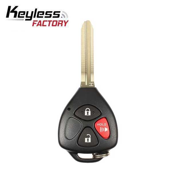 2015-2019 Toyota Yaris / 3-Button Remote Head Key / PN:  89070-52G50 / HYQ12BBY (H Chip) (RK-TOY-BBYH) - UHS Hardware