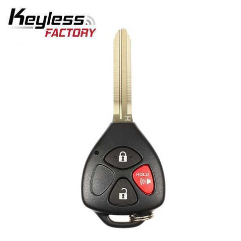 2015-2019 Toyota Yaris / 3-Button Remote Head Key / PN:  89070-52G50 / HYQ12BBY (H Chip) (RK-TOY-BBYH) - UHS Hardware