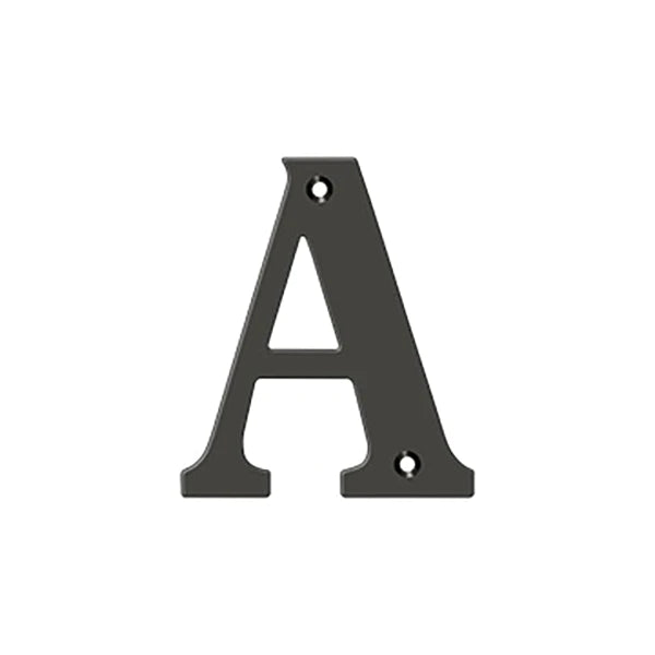 Deltana - 4" Residential Letter A - Optional Finish