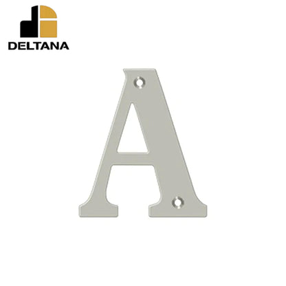Deltana - 4" Residential Letter A - Optional Finish