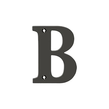 Deltana - 4" Residential Letter B - Optional Finish