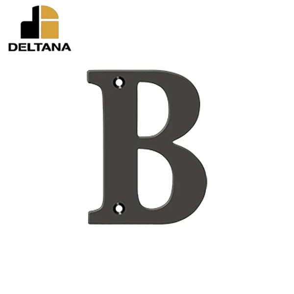 Deltana - 4" Residential Letter B - Optional Finish
