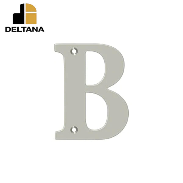 Deltana - 4" Residential Letter B - Optional Finish