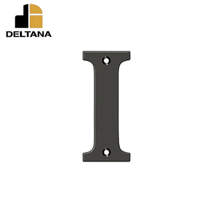 Deltana - 4" Residential Letter I - Optional Finish