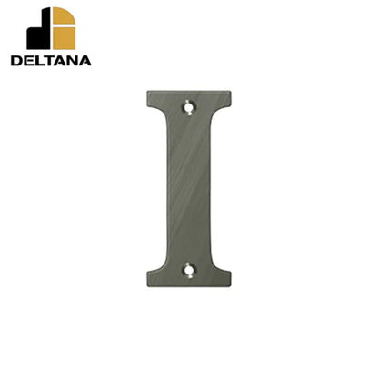 Deltana - 4" Residential Letter I - Optional Finish