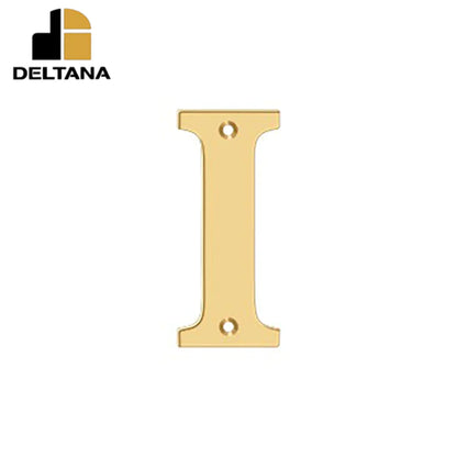 Deltana - 4" Residential Letter I - Optional Finish