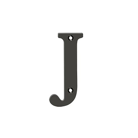 Deltana - 4" Residential Letter J - Optional Finish