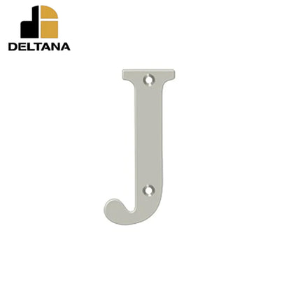 Deltana - 4" Residential Letter J - Optional Finish
