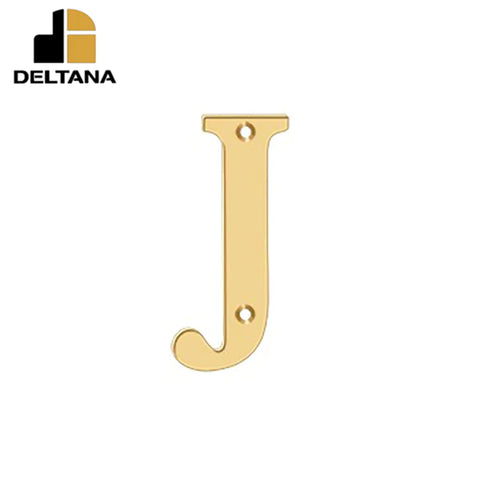 Deltana - 4" Residential Letter J - Optional Finish