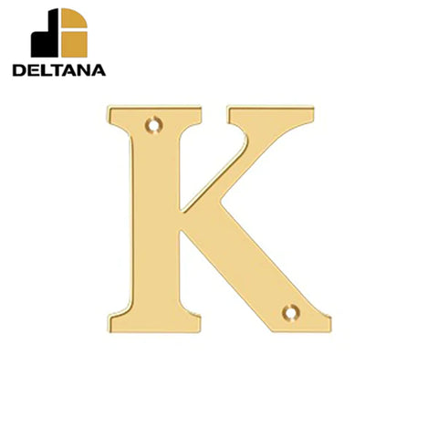 Deltana - 4" Residential Letter K - Optional Finish