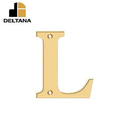 Deltana - 4" Residential Letter L - Optional Finish