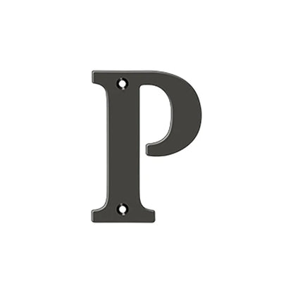 Deltana - 4" Residential Letter P - Optional Finish