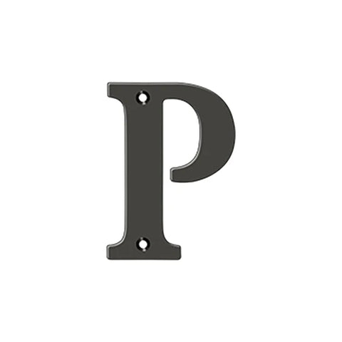 Deltana - 4" Residential Letter P - Optional Finish