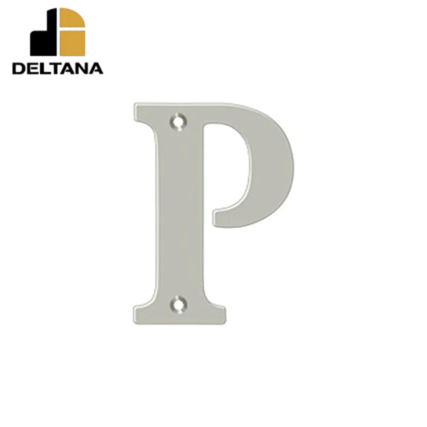 Deltana - 4" Residential Letter P - Optional Finish