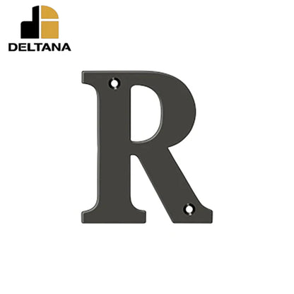 Deltana - 4" Residential Letter R - Optional Finish