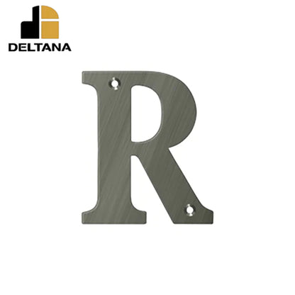 Deltana - 4" Residential Letter R - Optional Finish