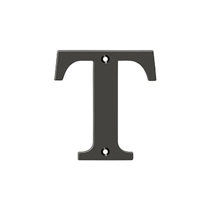 Deltana - 4" Residential Letter T - Optional Finish