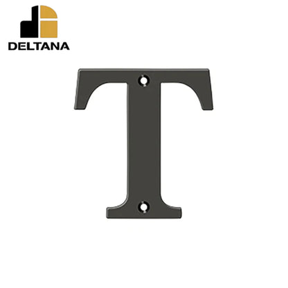 Deltana - 4" Residential Letter T - Optional Finish