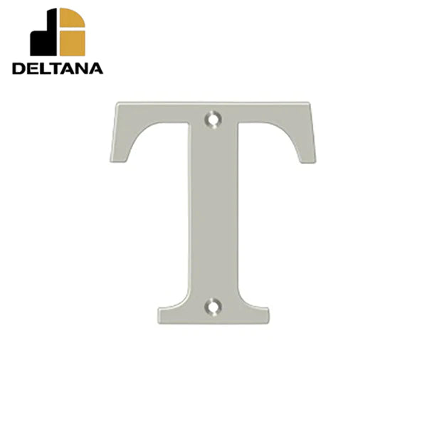 Deltana - 4" Residential Letter T - Optional Finish