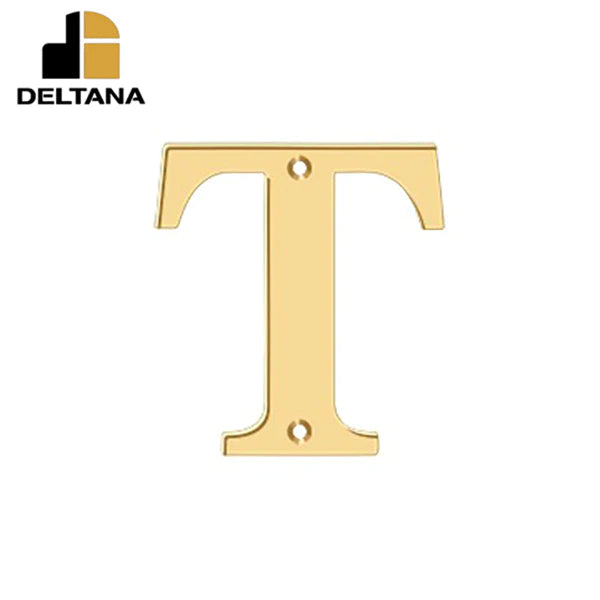 Deltana - 4" Residential Letter T - Optional Finish