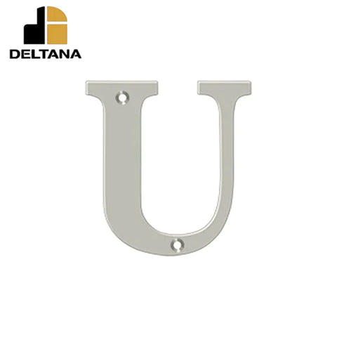Deltana - 4" Residential Letter U - Optional Finish